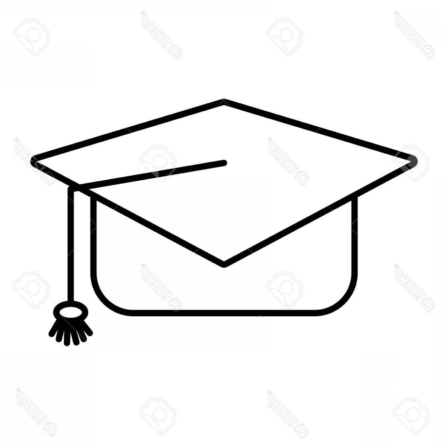 1560x1560 Photostock Vector Graduation Hat With A Tassel Vector Design