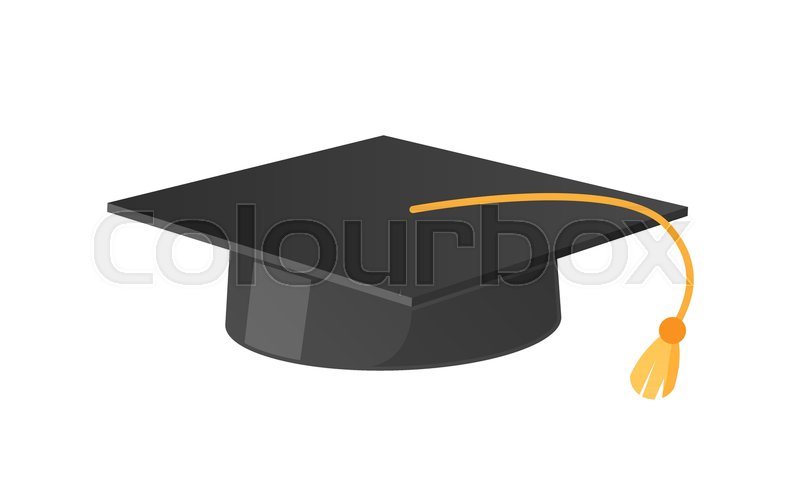800x493 Square Academic Hat With Tassel Vector Stock Vector Colourbox