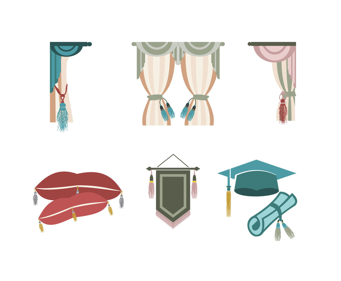 1136x936 Various Tassel Vector Free Graphics Uihere