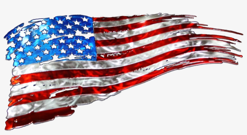 Tattered American Flag Vector At Collection Of
