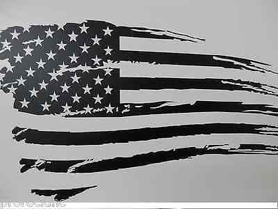 400x300 Details About Rustic American Flag Decal,windshield Decal