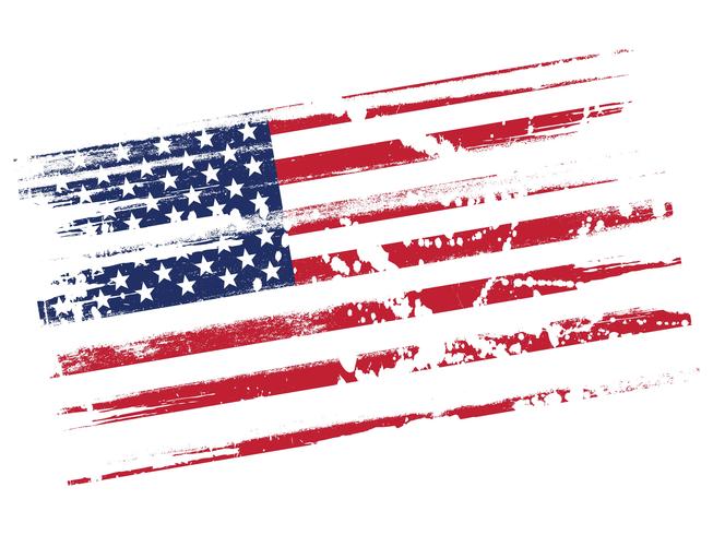 653x490 Grungy Us Flag Vector