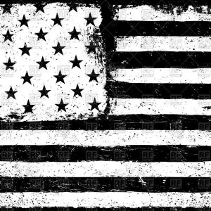 300x300 Hd Black And White Tattered American Flag Vector Design Soidergi