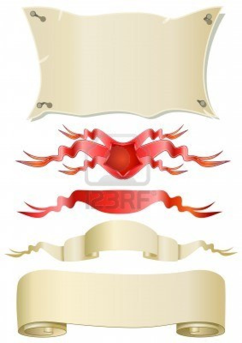 Tattoo Banner Vector For Men And Women 849x1200 Tattoo Banner Vector For Men And Women