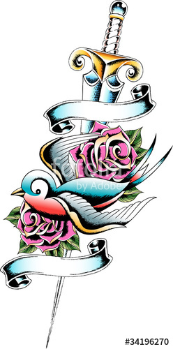Swallow Tattoo Banner Stock Image And Royalty Free Vector 248x500 Swallow Tattoo Banner Stock Image And Royalty Free Vector
