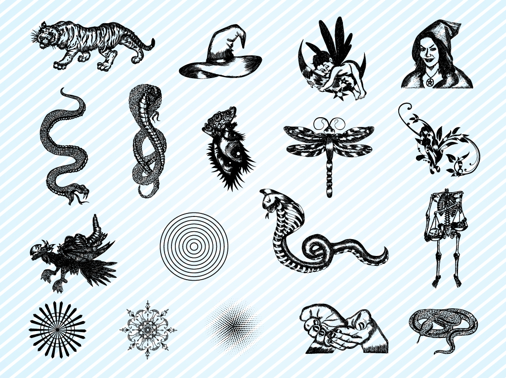1024x765 Tattoo Flash Vector Art Graphics