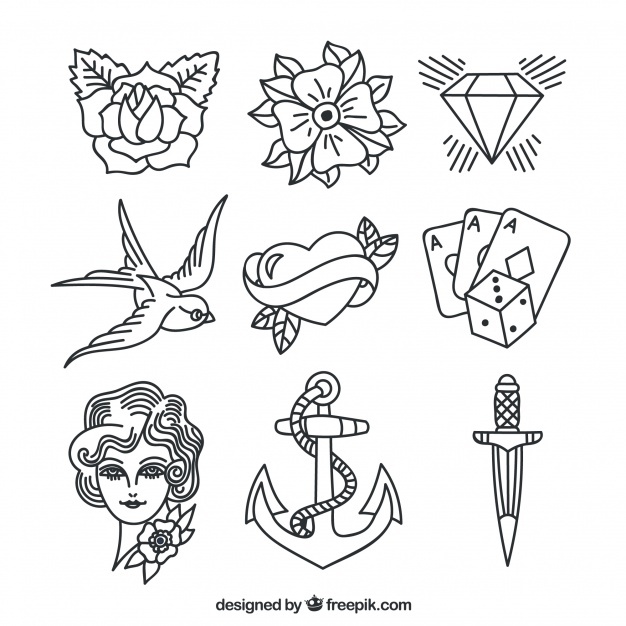 Tattoo Flash Vector At Vectorified.com 