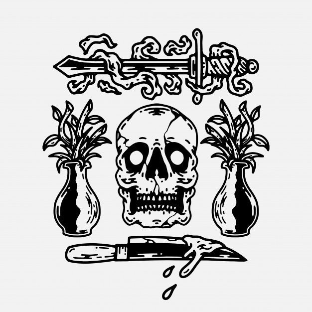 626x626 Tattoo Flash Vector Premium Download