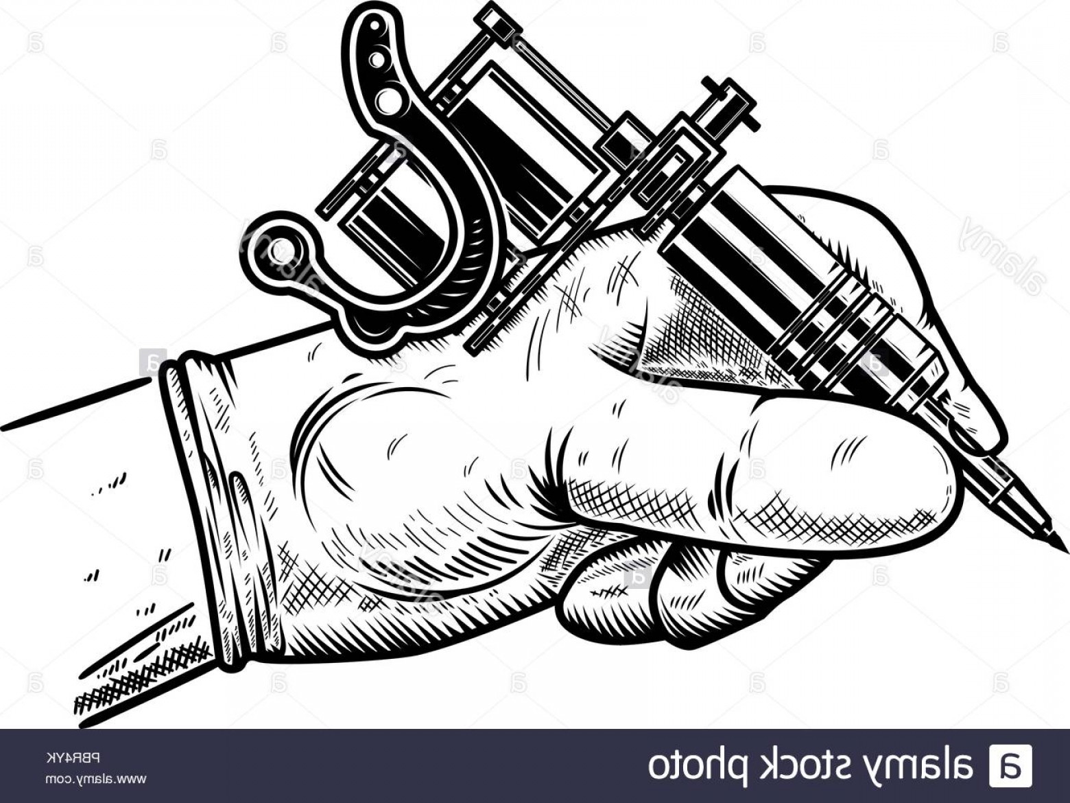 1560x1170 Tattoo Gun Vector Art Hoodamathrun