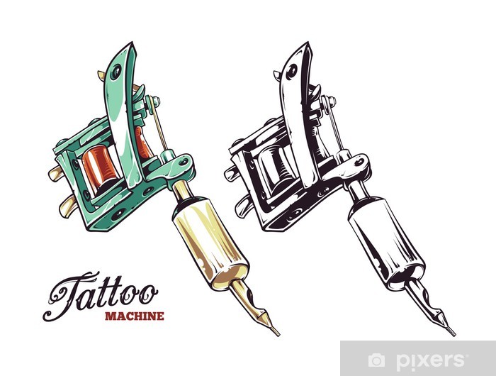 700x530 Tattoo Machine Vector Sticker We Live To Change