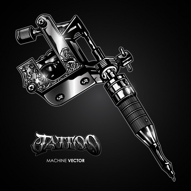 Tattoo Gun Vector at Collection of Tattoo Gun Vector