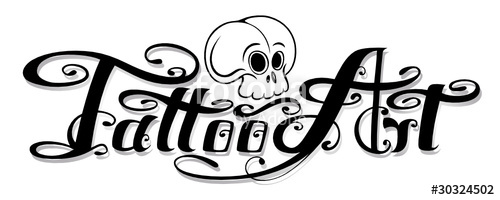 Schriftzug, Tattoo Studio, Logo, Vector Stock Image And Royalty 500x200 Schriftzug, Tattoo Studio, Logo, Vector Stock Image And Royalty