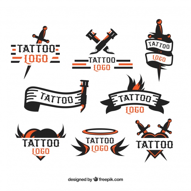 Minimalist Tattoo Logo Collection Vector Free Download 626x626 Minimalist Tattoo Logo Collection Vector Free Download