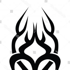 300x300 Tribal Tattoo Vector Design Template Sleeve Handandbeak