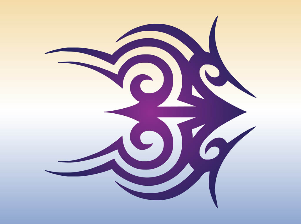 1024x765 Tribal Swirls Vector Art Graphics