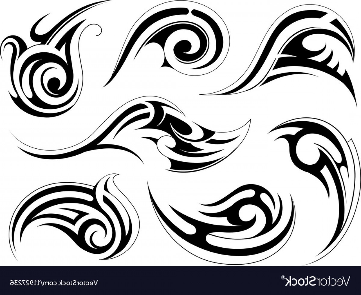 Tattoo Swirls Vector At Vectorified.com 