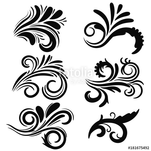 Tattoo Swirls Vector at Vectorified.com | Collection of Tattoo Swirls ...