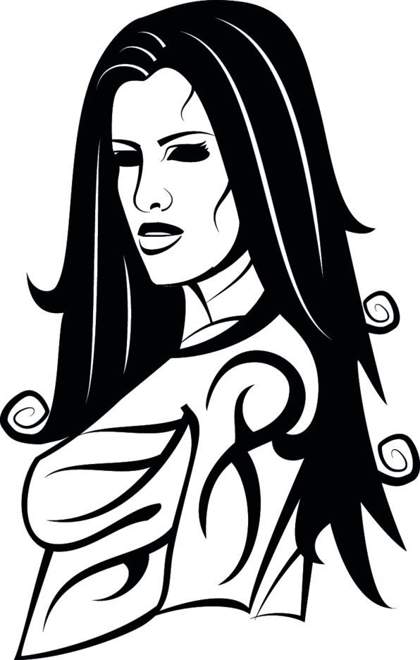 596x936 Girl With Tattoo Vector Freevectors