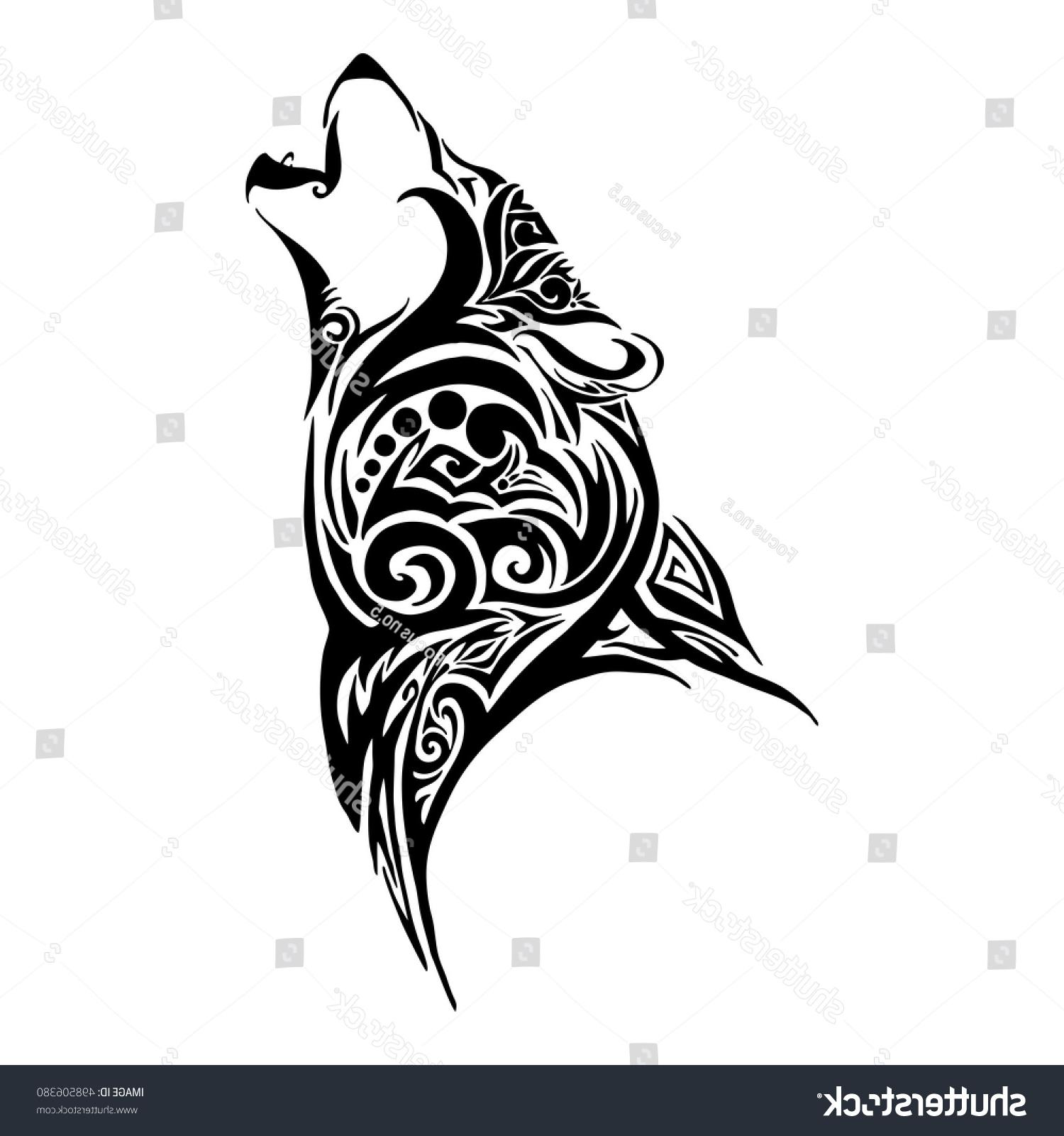 1500x1600 Top Tribal Wolf And Rose Tattoo Vector Free Vector Images
