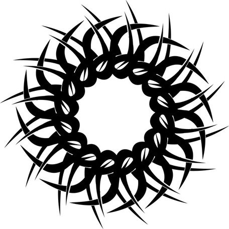456x456 Free Tribal Tattoo Vector Elements Clipart And Vector Graphics