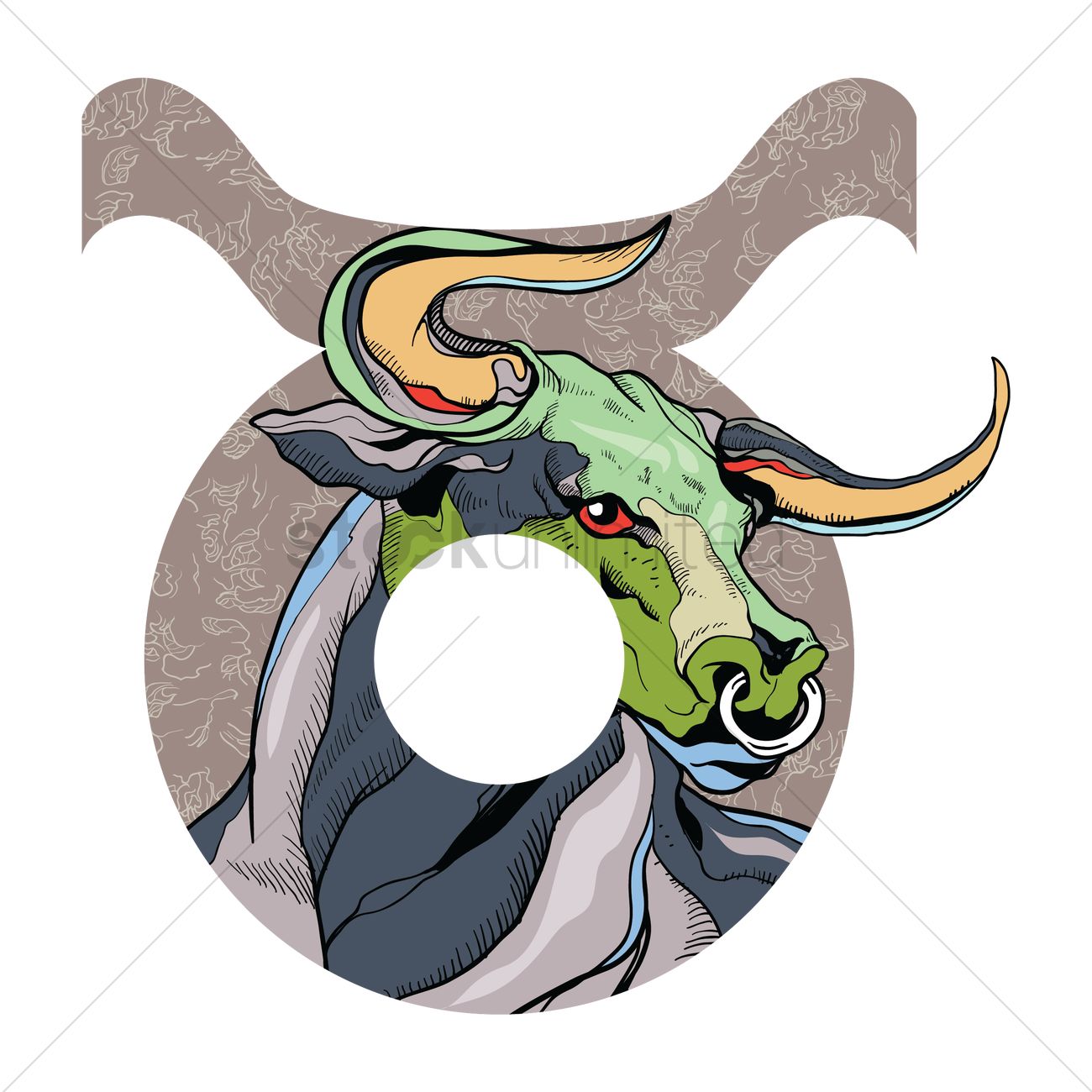 1300x1300 Taurus Vector Image