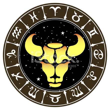 440x440 Zodiac Sign Taurus Vector Illustration Stock Vector