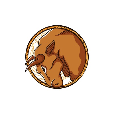 400x400 Zodiac Sign Taurus Vector Illustration T Shirt Design Tshirt Factory