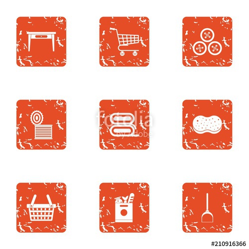 500x500 Tavern Icons Set Grunge Set Of Tavern Vector Icons For Web