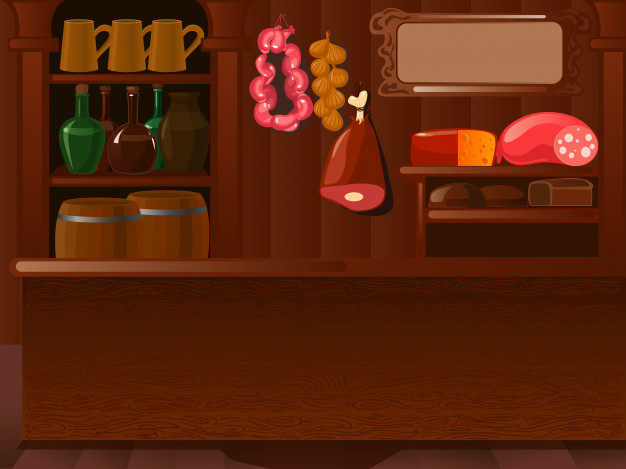 626x469 The Interior Of The Tavern Vector Premium Download