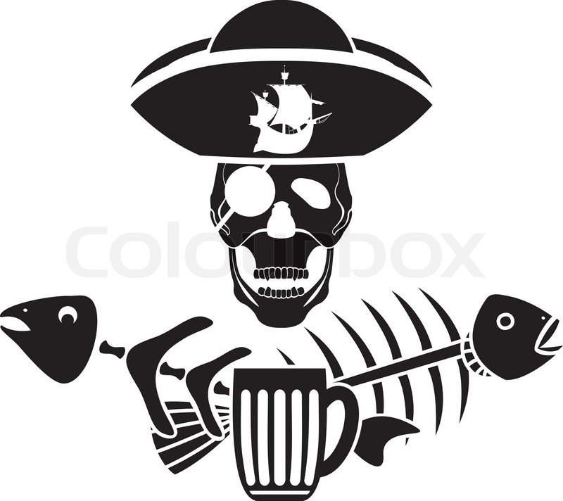 800x712 Humor Piracy Tavern Symbol Stencil Stock Vector Colourbox