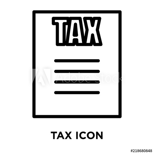 500x500 Tax Icons Isolated On White Background Modern And Editable Tax