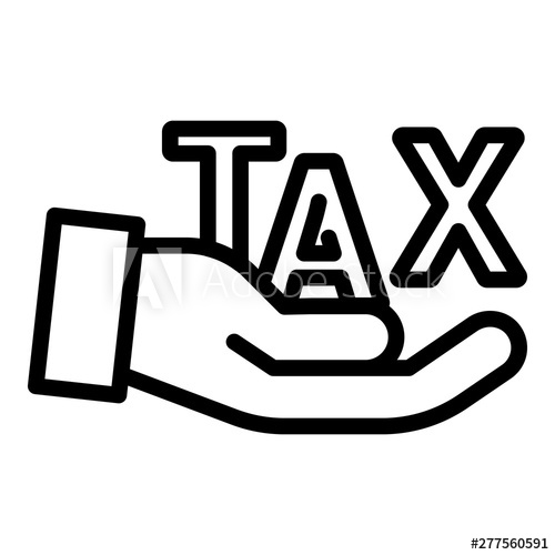 500x500 Keep Tax Icon Outline Keep Tax Vector Icon For Web Design