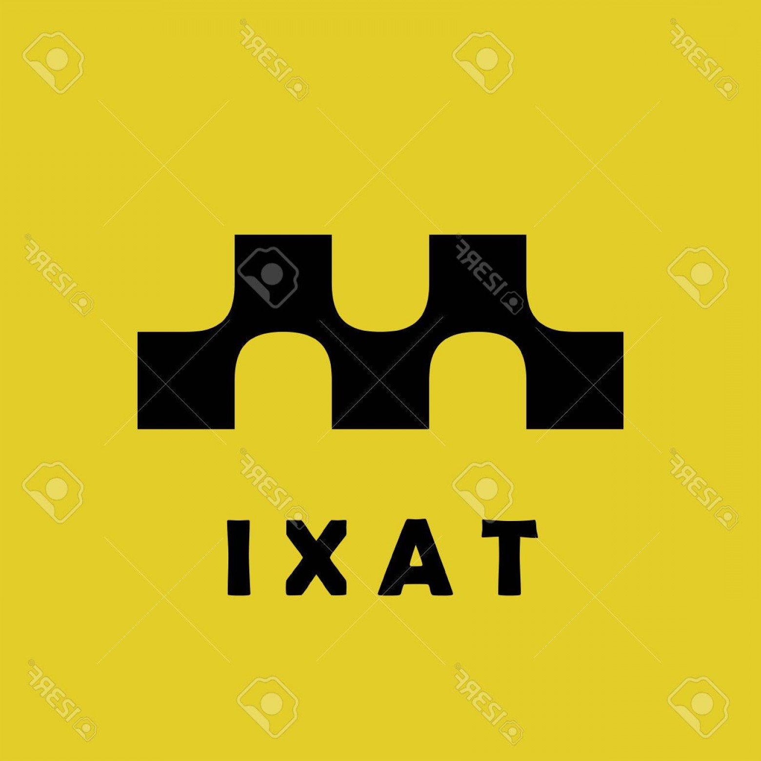 1560x1560 Photostock Vector Taxi Logo Sign Squares With Smooth Connections D