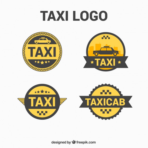 626x626 Round Logos For Taxi Service Vector Free Download