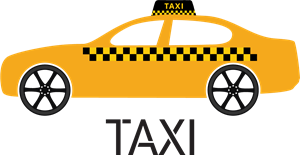 300x155 Simple Taxi Car Logo Vector