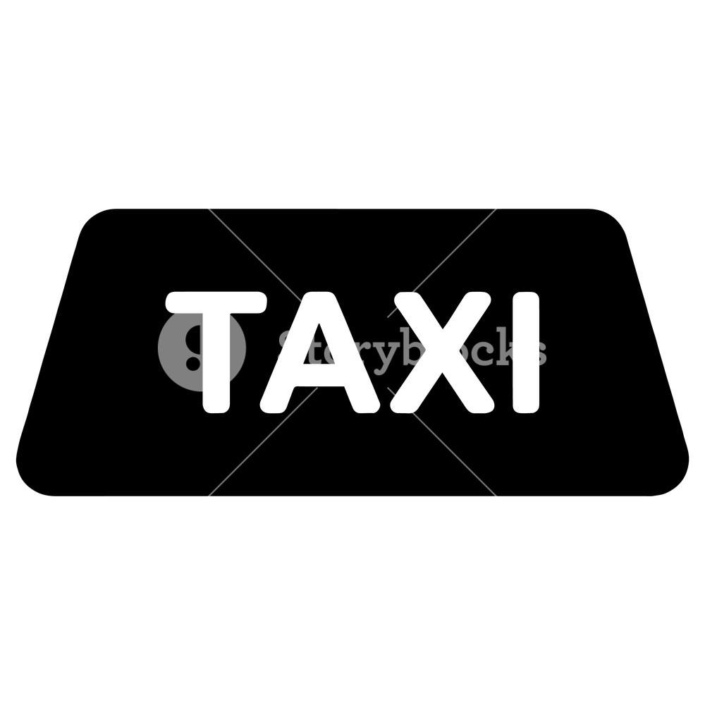 1000x1000 Taxi Logo Vector Illustration Royalty Free Stock Image
