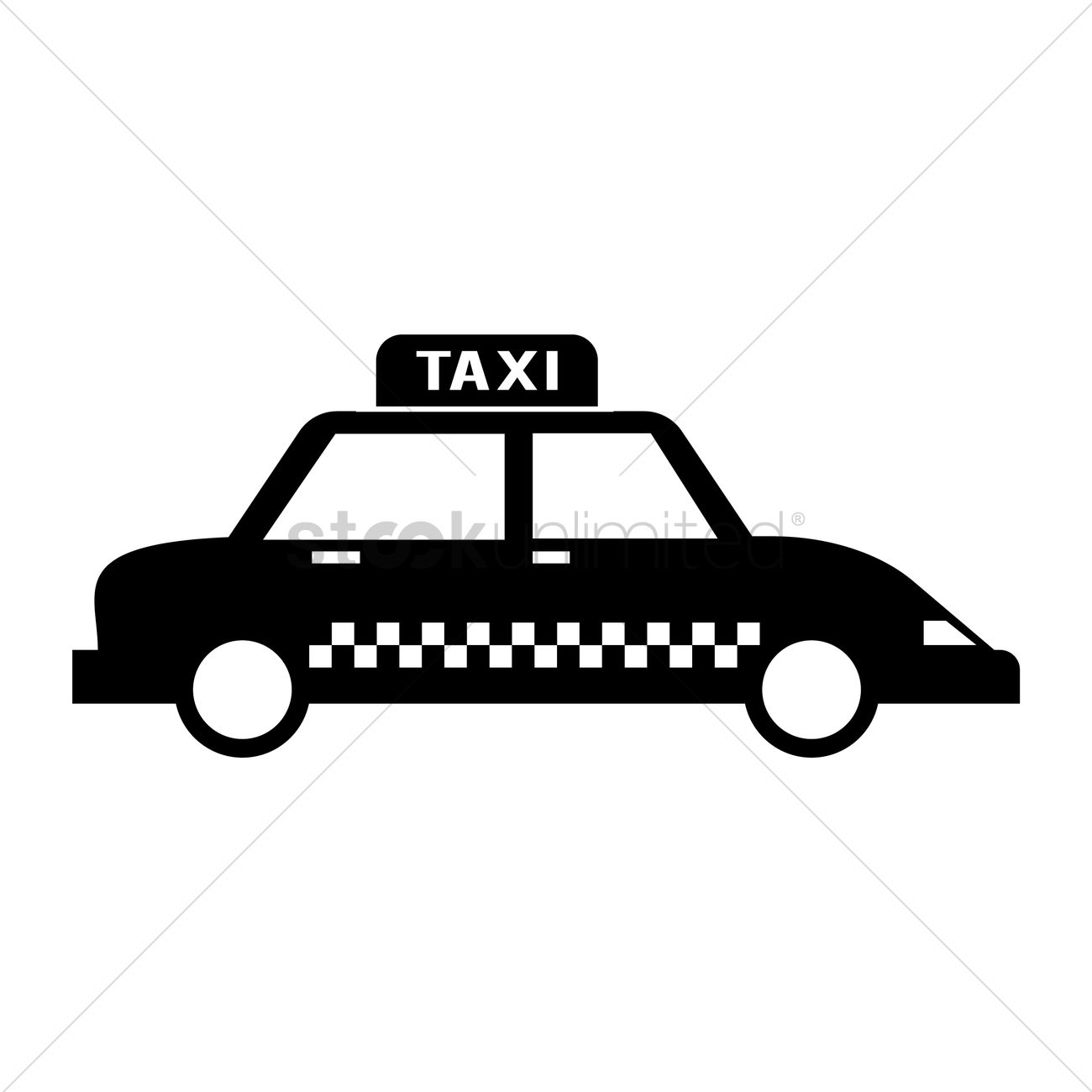 1300x1300 Taxi Vector Image