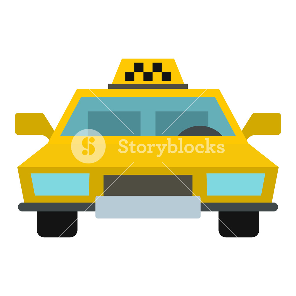 1000x1000 Taxi Icon Flat Illustration Of Taxi Vector Icon For Web Design