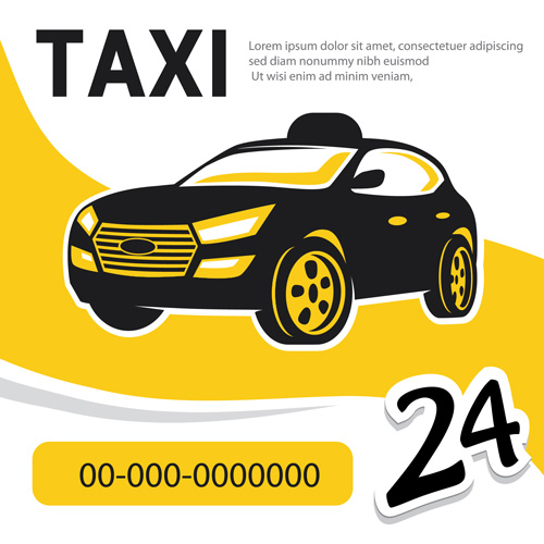 500x500 Taxi Poster Vector Poster Free Download
