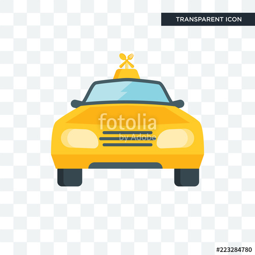 500x500 Taxi Vector Icon Isolated On Transparent Background, Taxi Logo