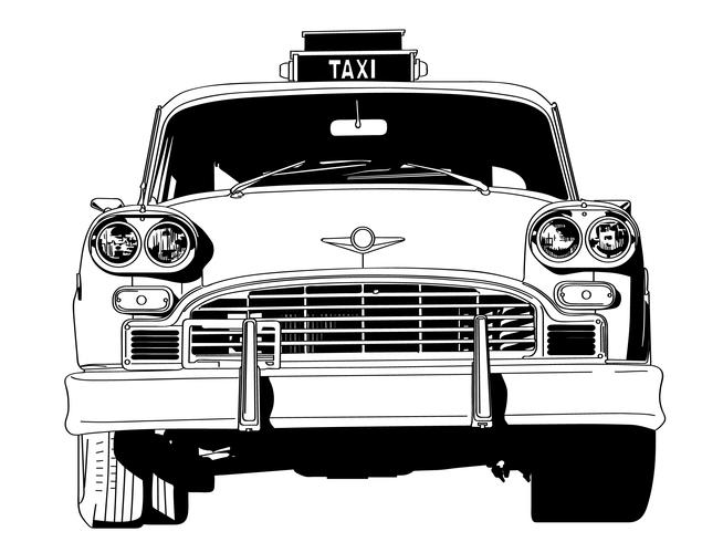 654x490 Taxi Cab Vector