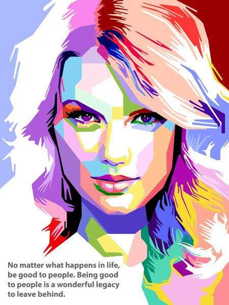 450x600 Pop Art Taylor Swift Van Jan Willem Van Doesburg Portraits