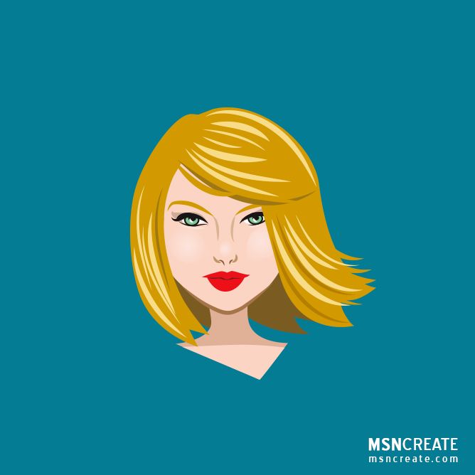 668x668 Taylor Swift Illustration