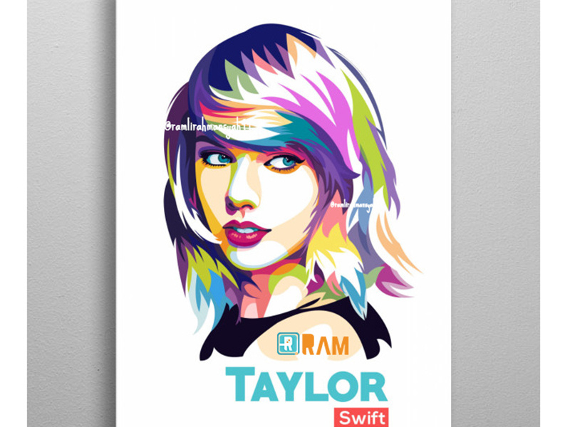 800x600 Taylor Swift Popart Illustration