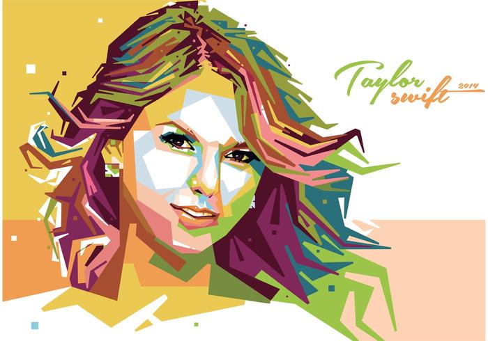 700x490 Taylor Swift Vector Portrait