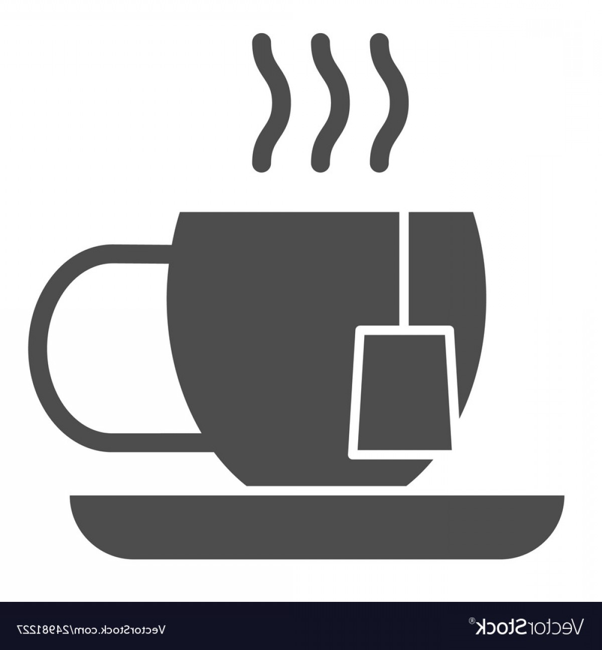 1200x1296 Tea Cup Solid Icon Mug With Tea Bag Vector Savoyuptown