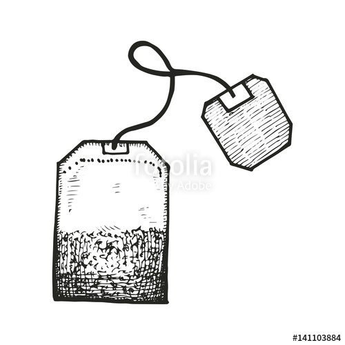 500x500 Tea Bag Vector Stock Image And Royalty Free Vector