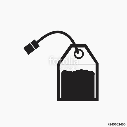 500x500 Tea Bag Vector Icon Stock Image And Royalty Free Vector