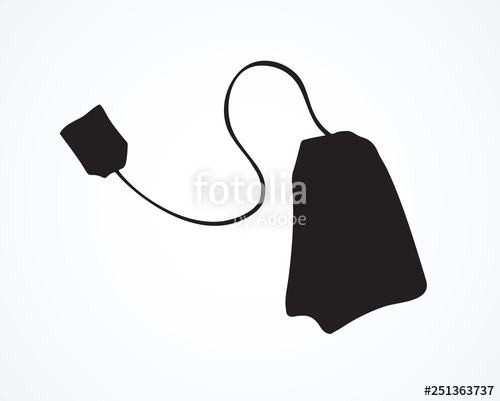 500x401 Tea Bag Vector Drawing Stock Image And Royalty Free Vector