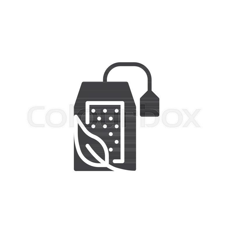 800x800 Herbal Tea Bag Vector Icon Filled Stock Vector Colourbox